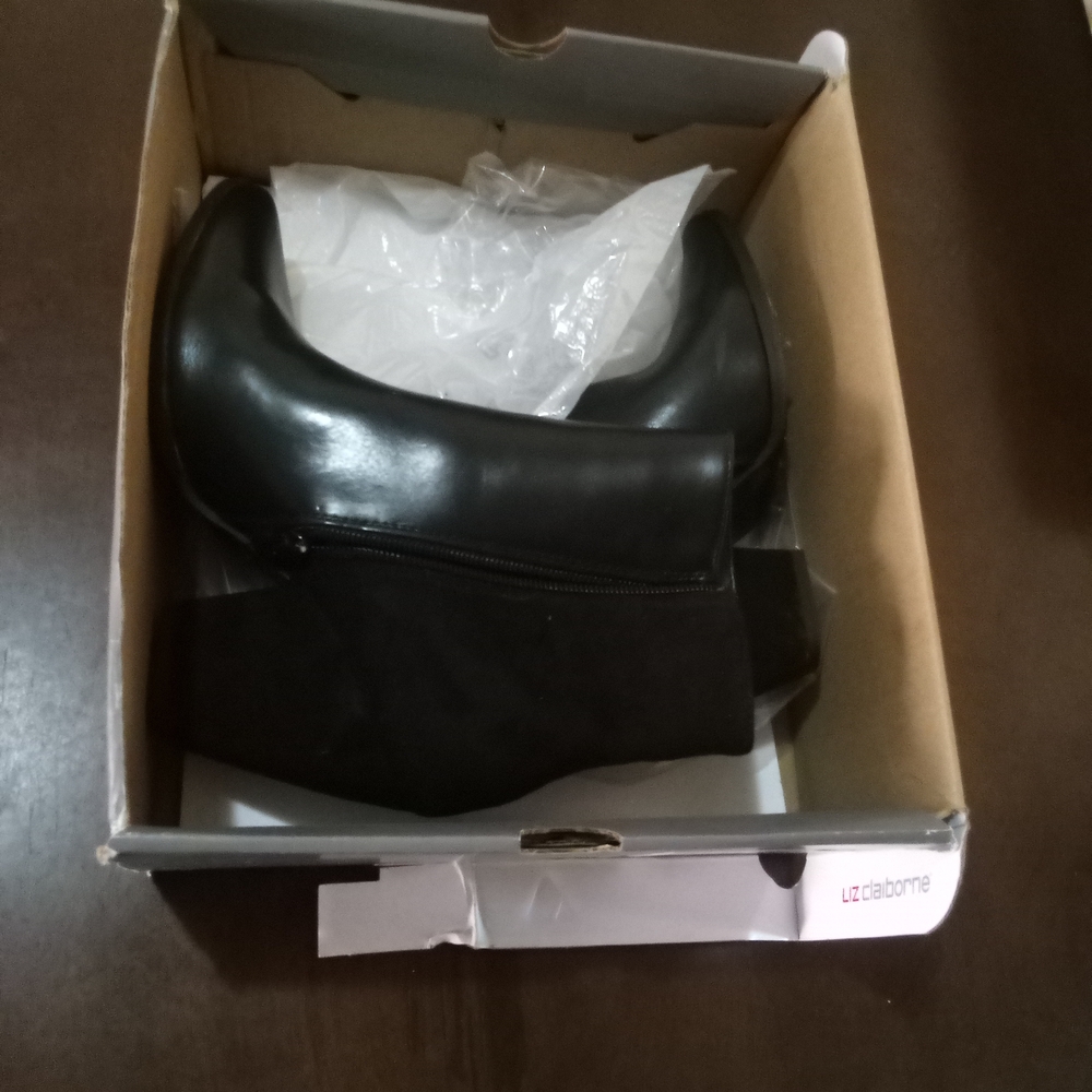 Liz Claiborne Black Heeled Boots